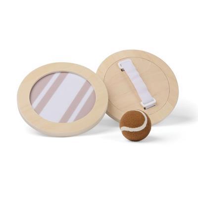 Jeu de raquettes scratch en bois avec balle Garick