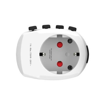 Adaptateur de voyage universel avec 3-pôles Bluras