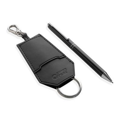Set porte-clés avec stylo en aluminium Kitane