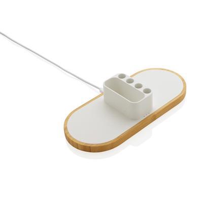 Chargeur 10W en plastique et bambou Vilnius