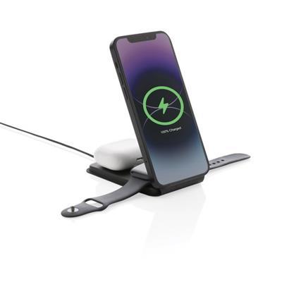 Chargeur magnétique 15W pliable en PU recyclé Lece