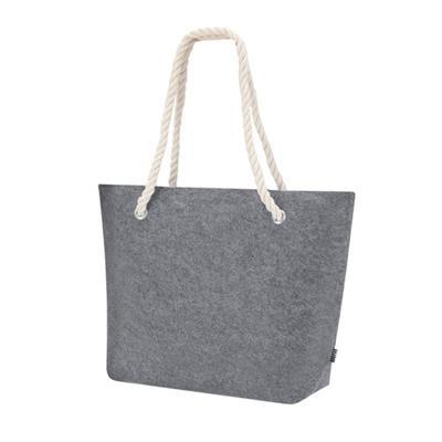 Sac shopping en feutre avec poignées en cordon Muj