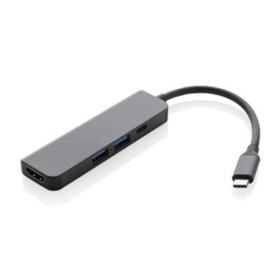 Hub avec entrée HDMI en aluminium recyclé Rymus