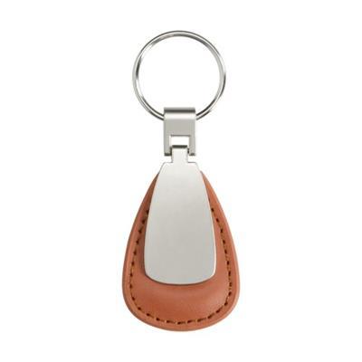 Porte-clefs de forme ovale en cuir résistant Vanir