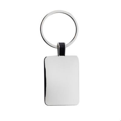 Porte-clés rectangle en alliage de zinc Mocare