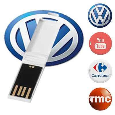 Clé USB ronde jeton ultra-plate Sacramento
