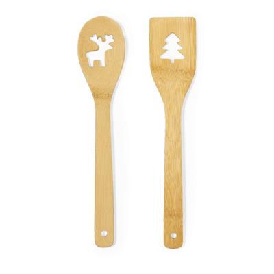 Ensemble de cuisine avec des motifs de Noël Harlem