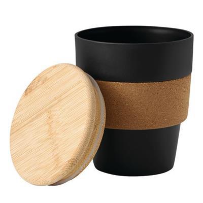 Tasse en plastique recyclé et grip en liège Monza