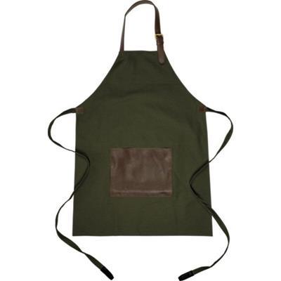 Tablier hydrofuge en canvas avec poche Miryam