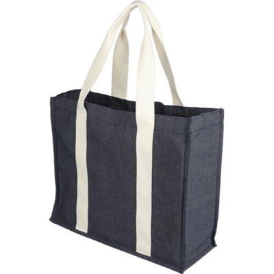 Sac shopping bicolore en coton et en polyester Jay