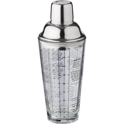 Shaker gradué 400ml en verre et en acier inox Dice
