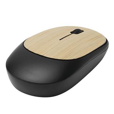 Souris optique sans fil en bambou et ABS Surex