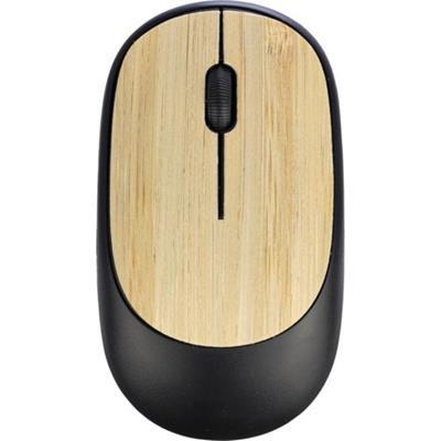 Souris optique sans fil en ABS et en bambou Wongas