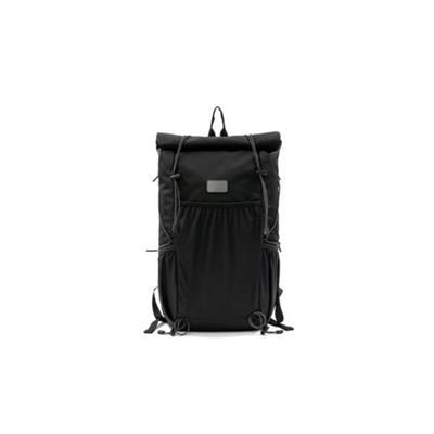 Sac à dos roll-top noir en RPET élégant Kvertsalia