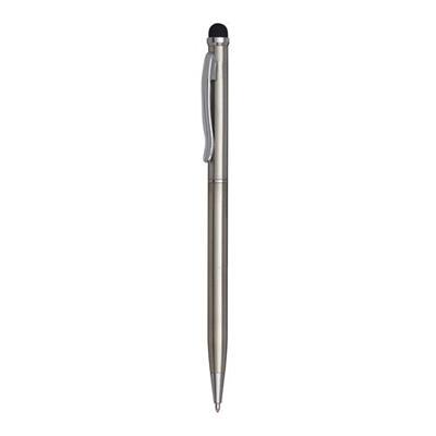 Stylo avec silhouette très fine en acier inox Asio