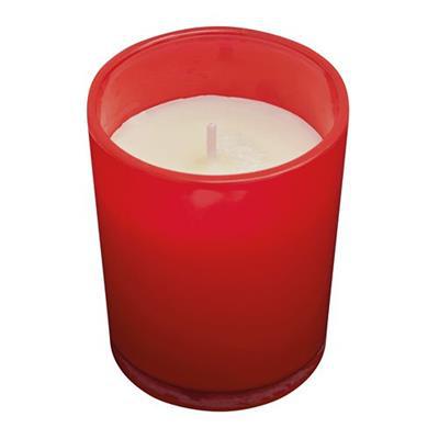 Bougie dans un verre en verre robuste Decorplus