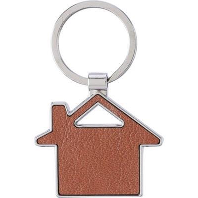 Porte-clé en cuir dans une pochette cadeau Casa