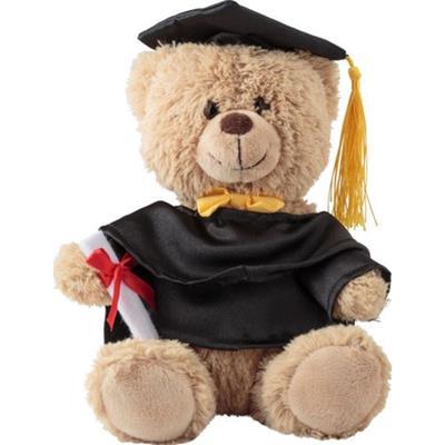 Peluche ours en polyester et en polystyrène Hazan