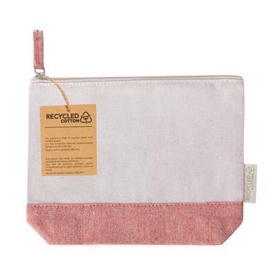 Trousse de toilette bicolore en coton recyclé Sato