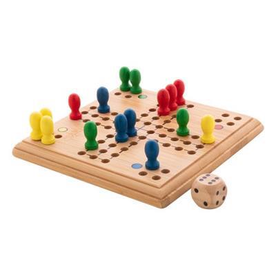 Jeu de petits chevaux multicolore en bambou Arcane