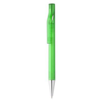 Stylo bille transparent avec embout en métal Lexie