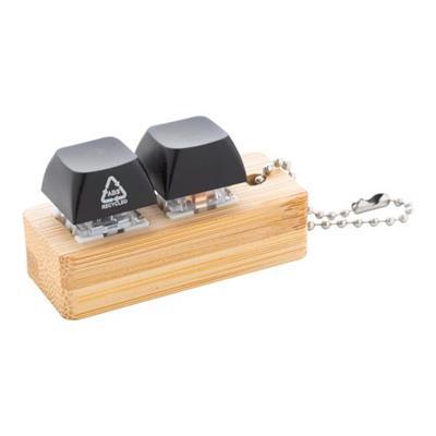 Porte-clés anti-stress avec chaînette en acier Gun
