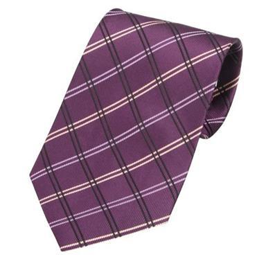 Cravate en tissu de soie élégant à motif rayé Coby