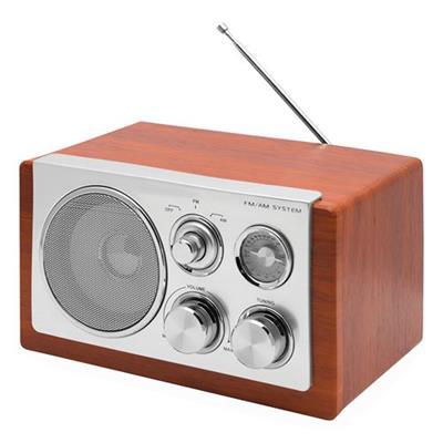 Radio AM et FM de design vintage en bois Perfecton
