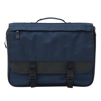Sacoche bleu avec fermeture clip en polyester Dock