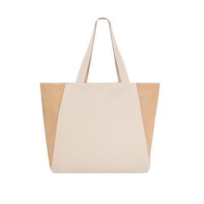 Sac shopping en jute avec poignées en coton Somlec