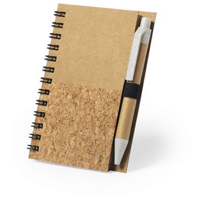 Carnet de poche et stylo en carton recyclé Pakione
