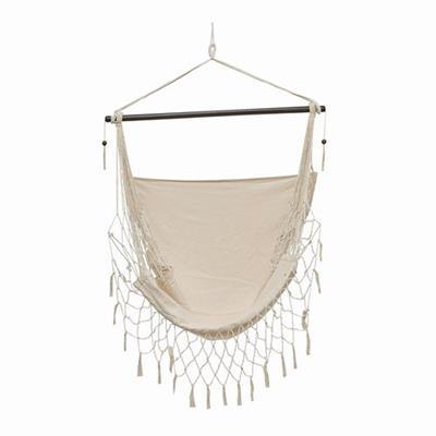Chaise suspendue avec stabilisateur en bois Trapèz