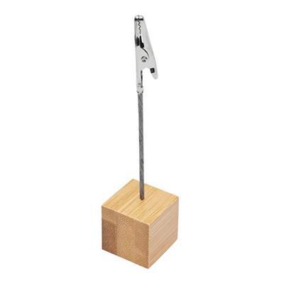 Porte-mémo avec base carrée en bambou Plantme