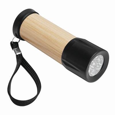 Lampe de poche LED en bambou élégant Slimane