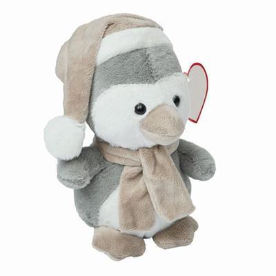 Peluche pingouin avec fourrure en polyester Kopine