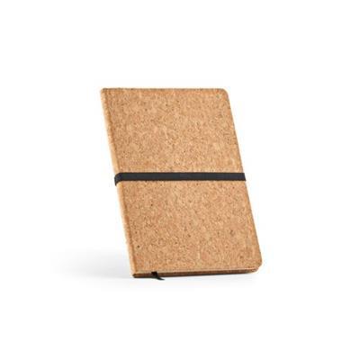 Carnet A5 brun avec fermeture élastique Mico
