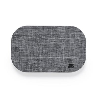 Chargeur sans fil gris en polyester RPET Yeic