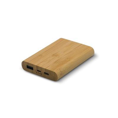 Power Bank puissant en bambou 5 000mAh Duvan