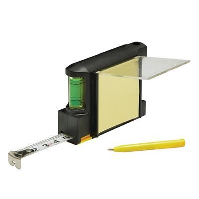 Mètre à ruban 2 m avec niveau et bloc memo Famoy