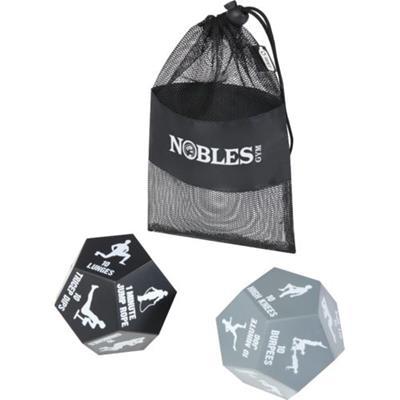 Pochette en polyester avec 2 dés de fitness Simmon