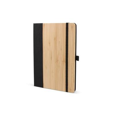 Cahier A5 en bambou et RPET avec ruban Caisara
