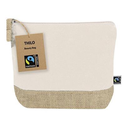 Nécessaire en coton et en jute laminé durable Boki