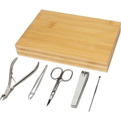Ensemble manucure 5 pièces en bambou Ladia