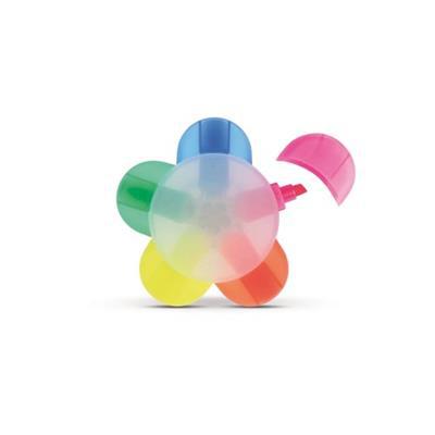 Surligneur en forme de fleur avec 5 couleurs Nizai