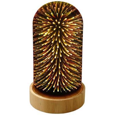 Cloche d'éclairage décorative avec effet 3D Carmis