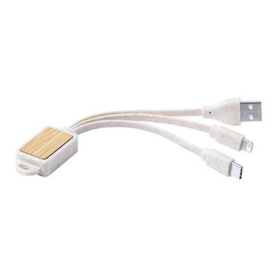 Porte-clés câble chargeur USB en ABS Koqueluce