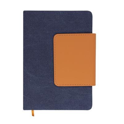 Carnet A5 bicolore en toile et en PU Desyan
