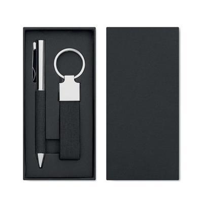 Coffret cadeau stylo et porte-clé en polyester Guz
