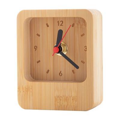 Horloge de bureau au design original en bambou Rev