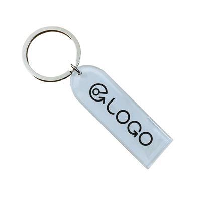 Porte-clés métal avec support en résine Posty